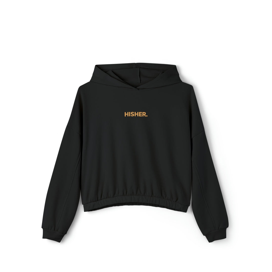 HISHER. Original Women's Cinched Bottom Hoodie - Black