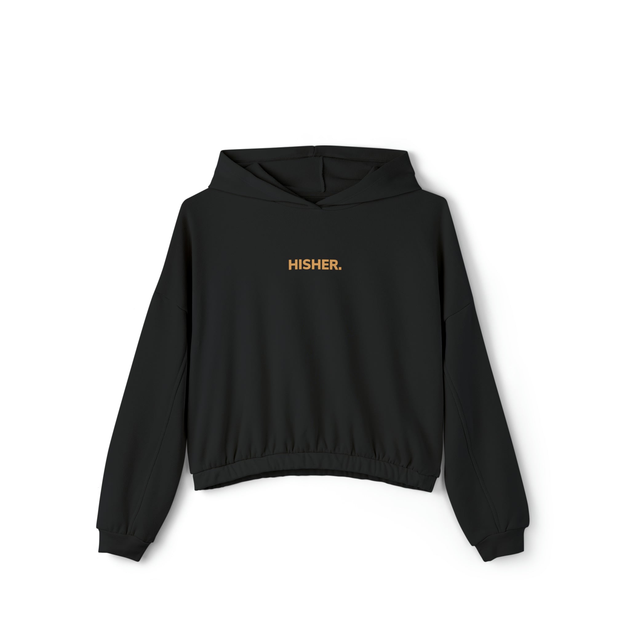 HISHER. Original Women's Cinched Bottom Hoodie - Black
