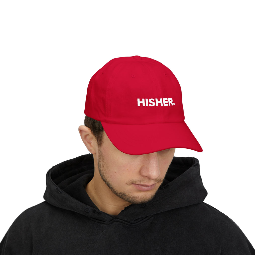 HISHER Distressed Embroidered Dad Cap — Casual Baseball Hat