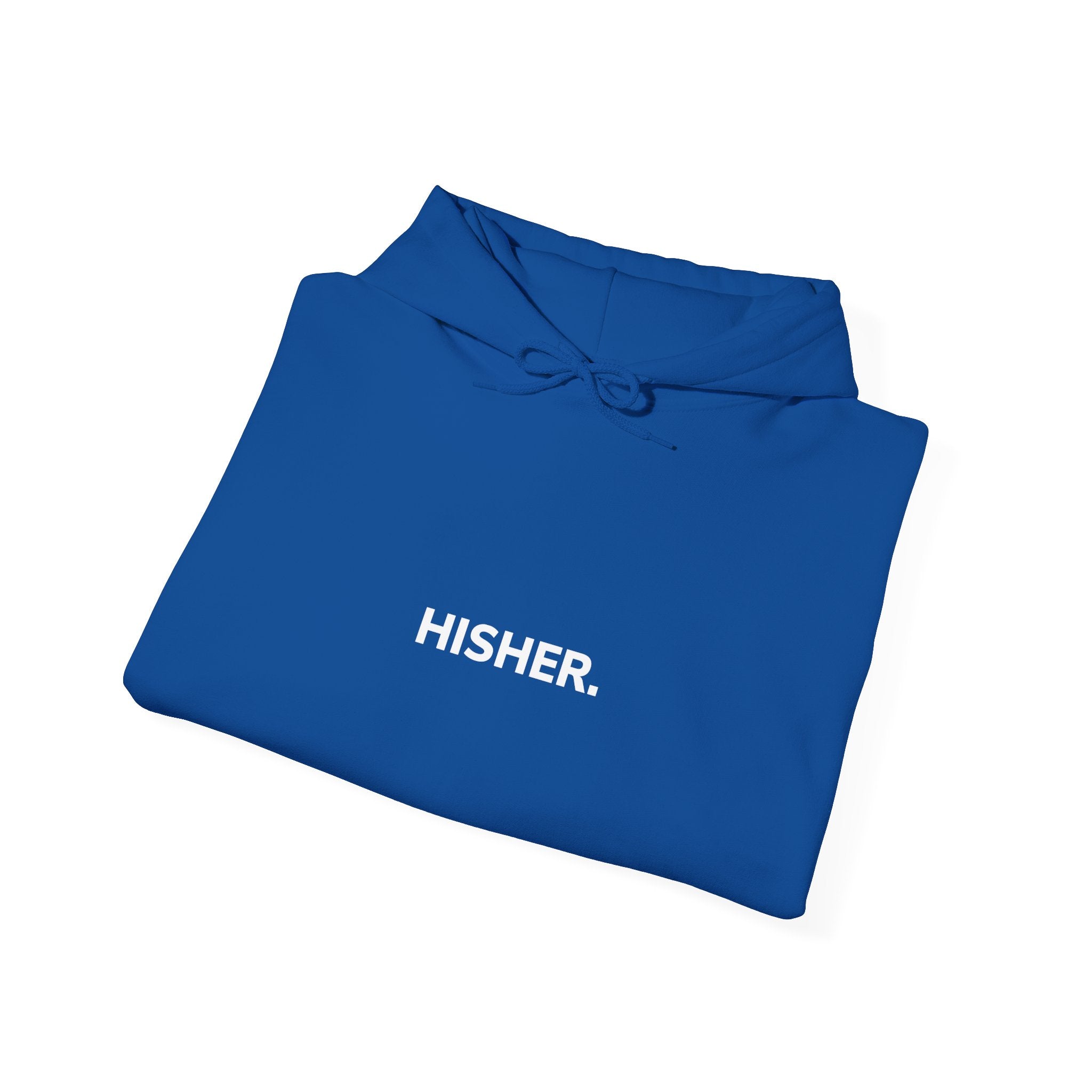 Hoodie — Minimal "HISHER." Pullover