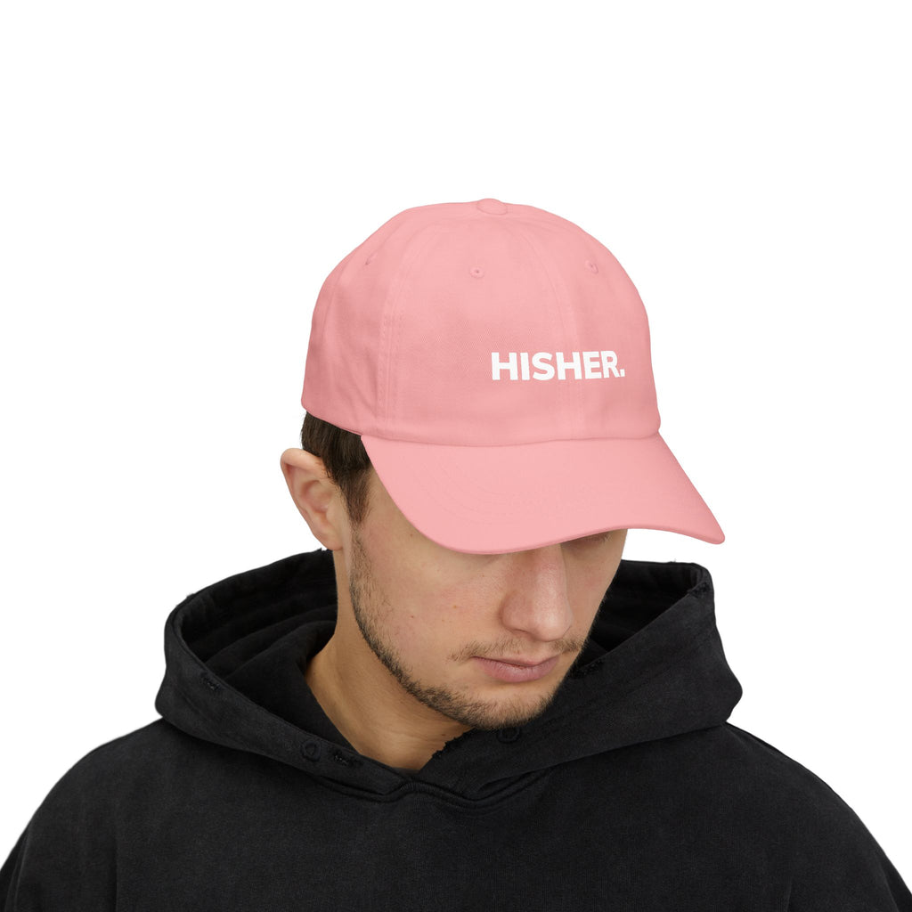 HISHER Distressed Embroidered Dad Cap — Casual Baseball Hat