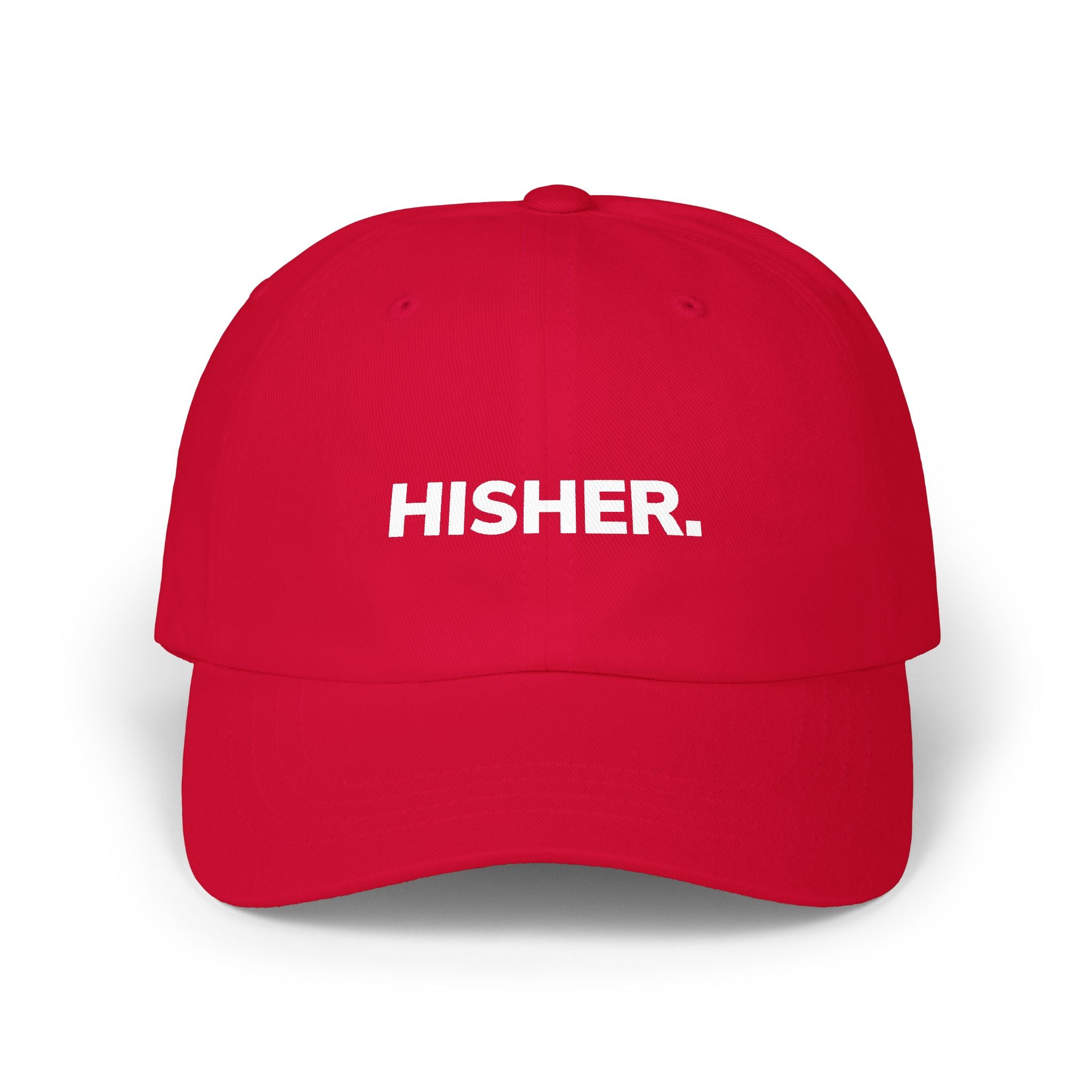 HISHER Distressed Embroidered Dad Cap — Casual Baseball Hat