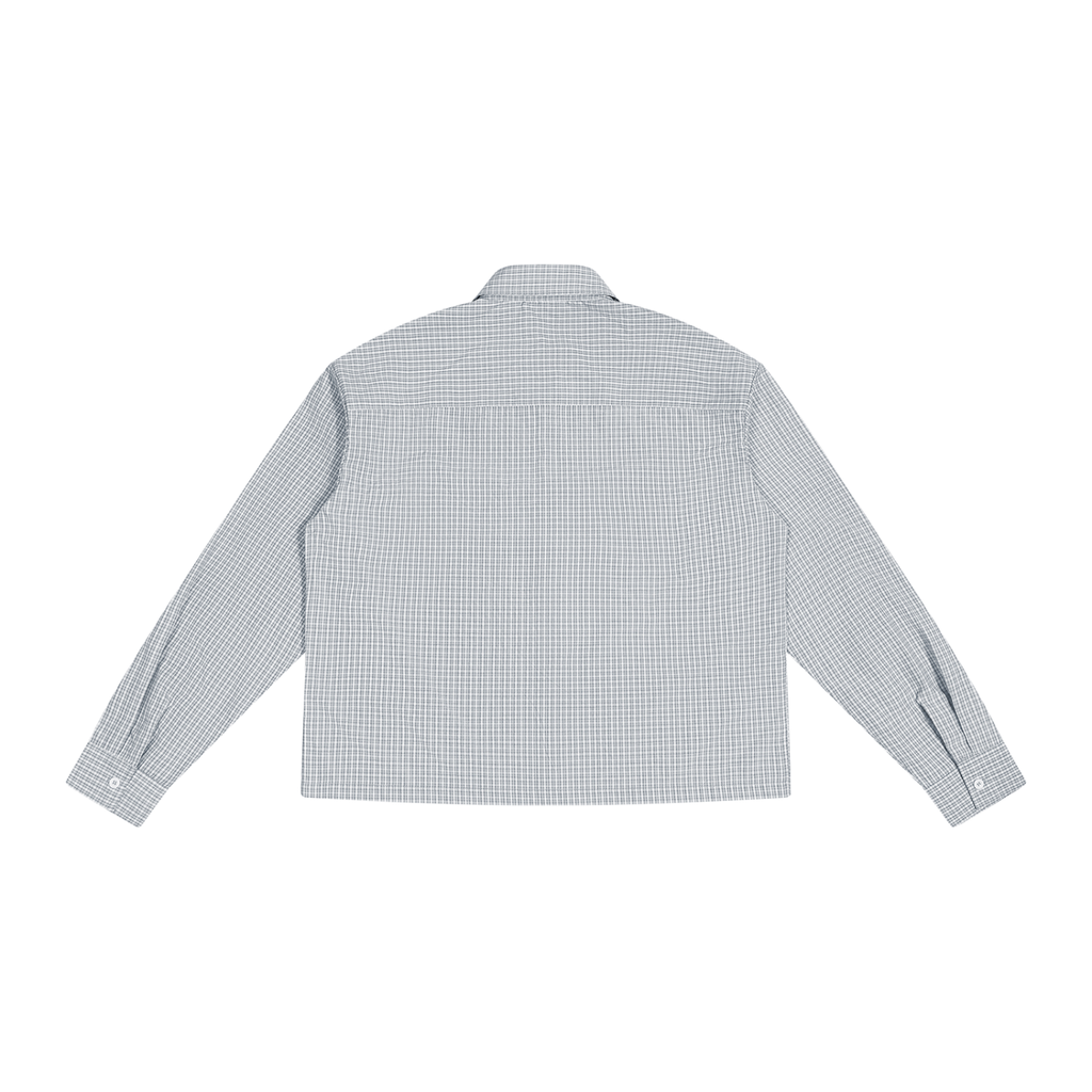 Unisex Boxy Plaid Long Sleeve Shirt