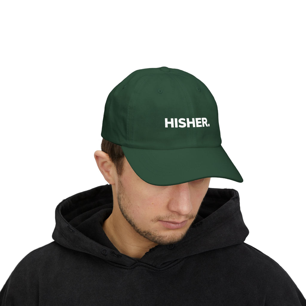 HISHER Distressed Embroidered Dad Cap — Casual Baseball Hat