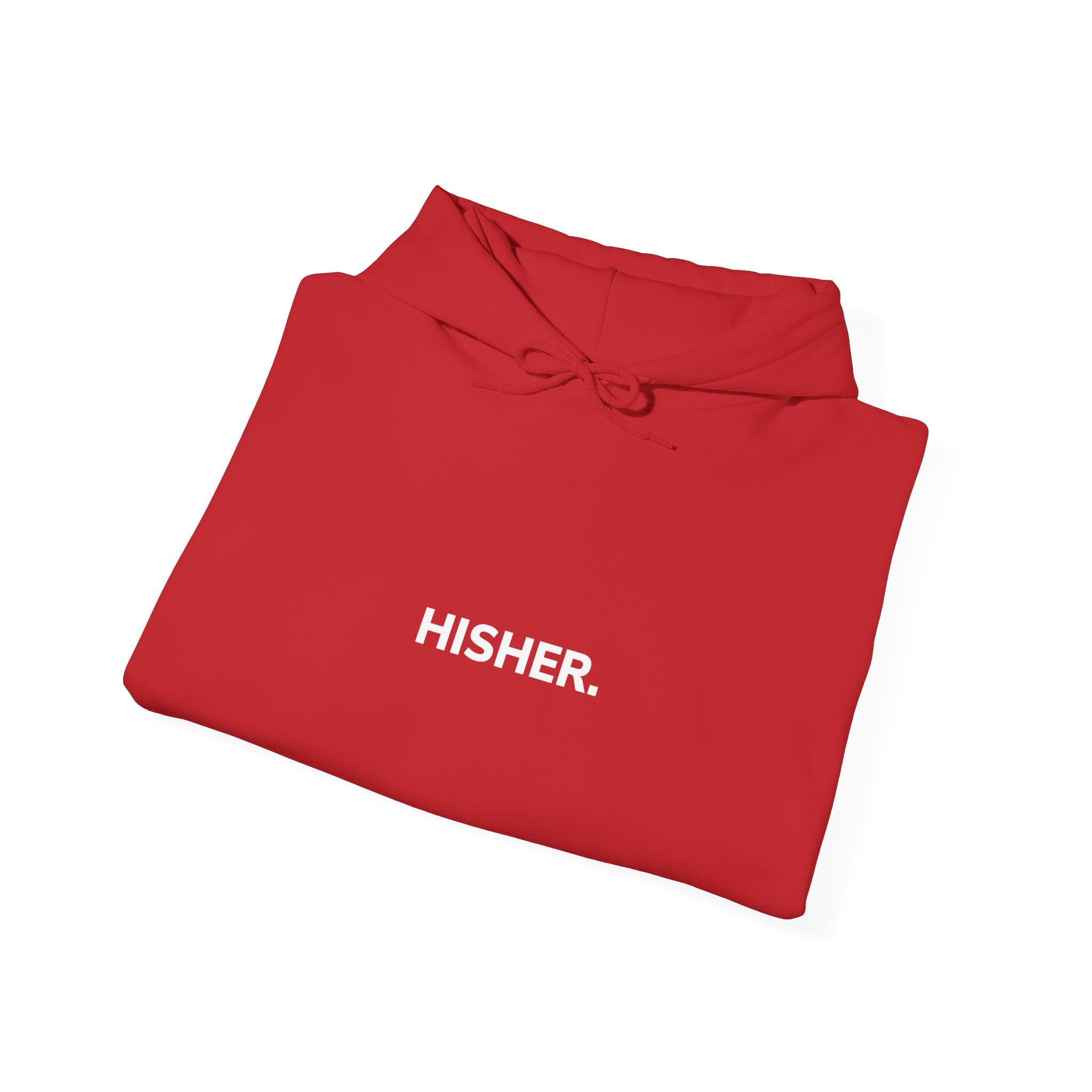 Hoodie — Minimal "HISHER." Pullover